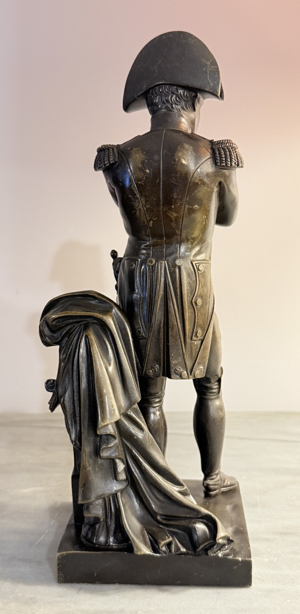 Statue en Pied  de Napoléon 1er , en Bronze Patine Brune -photo-4