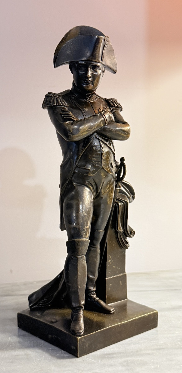 Statue en Pied  de Napoléon 1er , en Bronze Patine Brune -photo-3