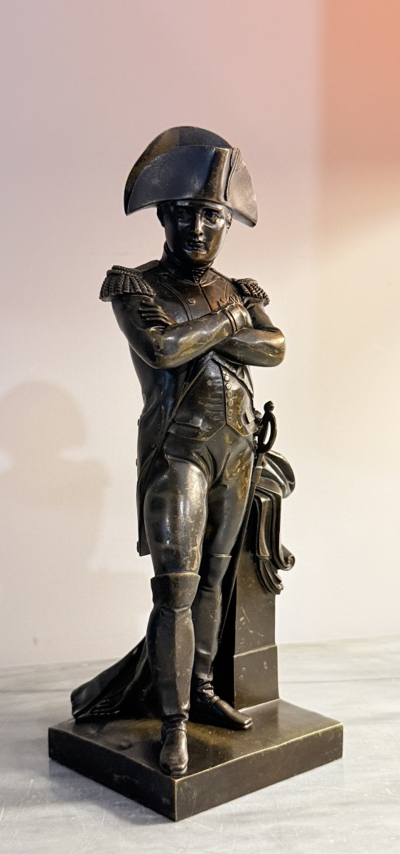Statue en Pied  de Napoléon 1er , en Bronze Patine Brune -photo-6