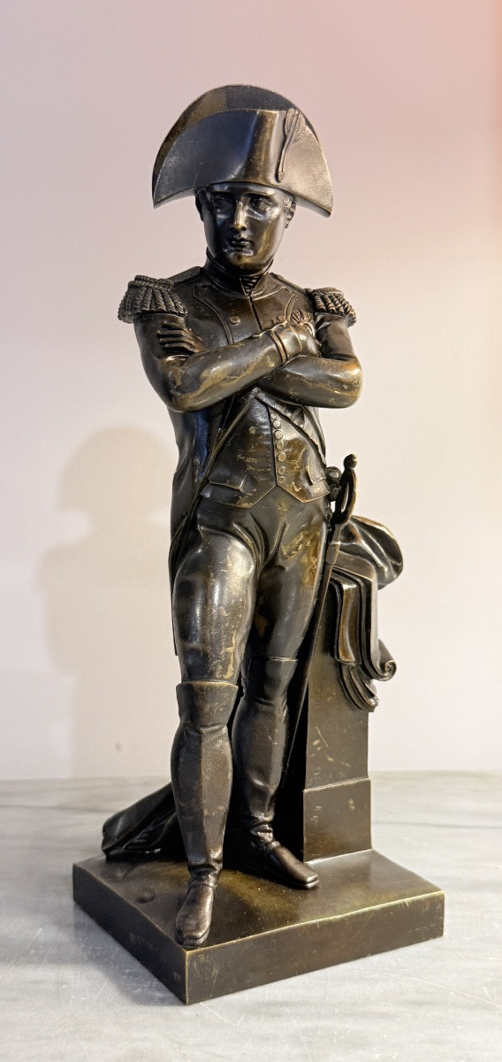 Statue en Pied  de Napoléon 1er , en Bronze Patine Brune 