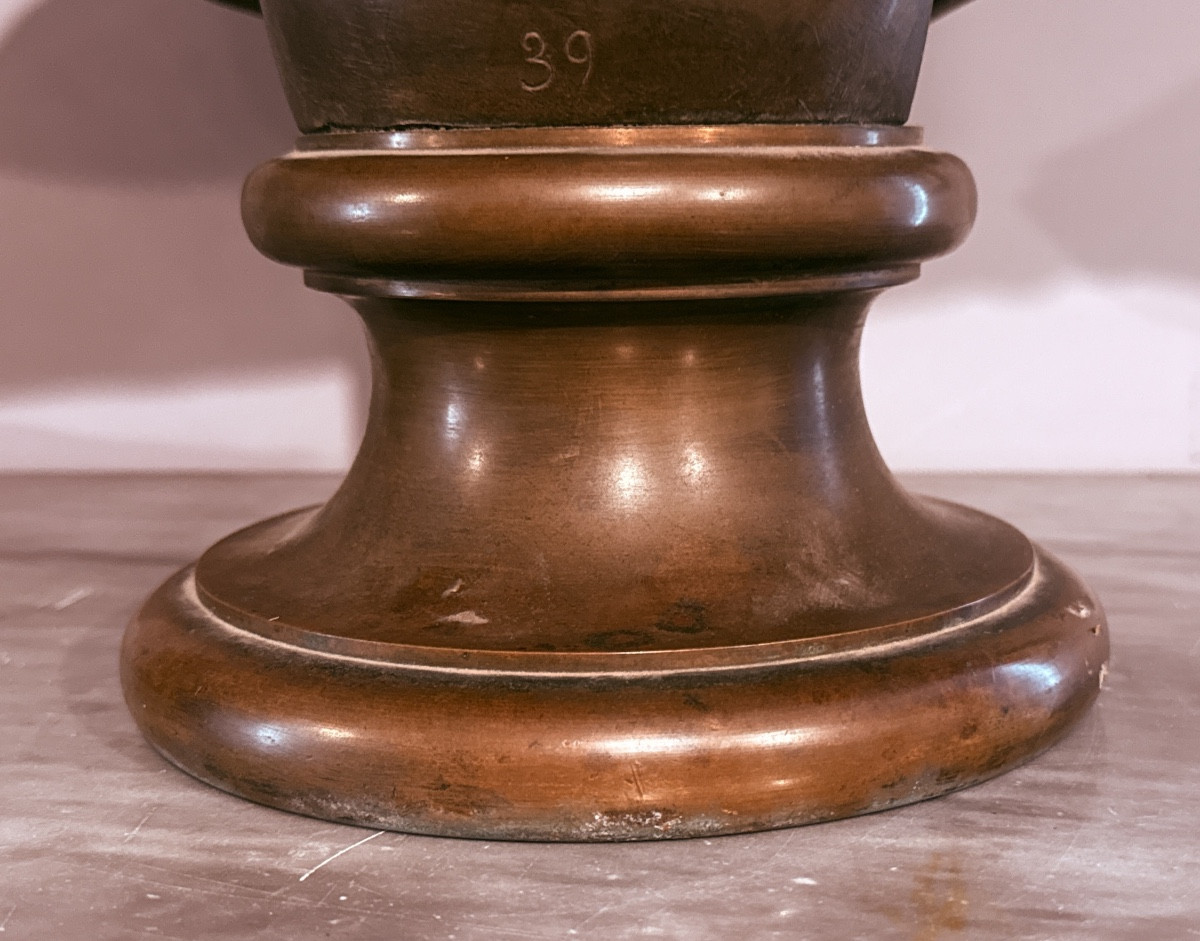 Buste en Bronze Signé BARBEDIENNE ,  XIXe Siècle -photo-1