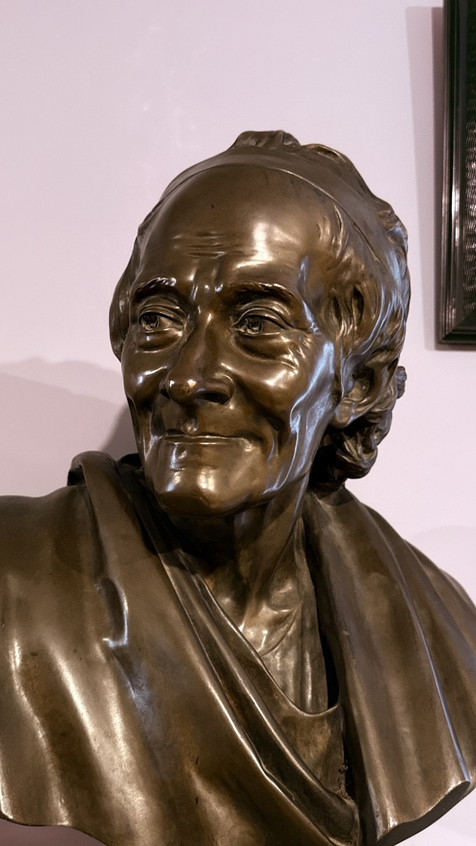 Buste en Bronze Signé BARBEDIENNE ,  XIXe Siècle -photo-6