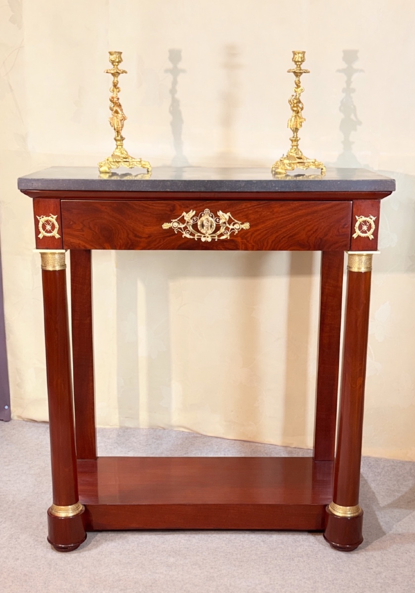 Console  Époque Empire en Acajou , XIXe Siècle 
