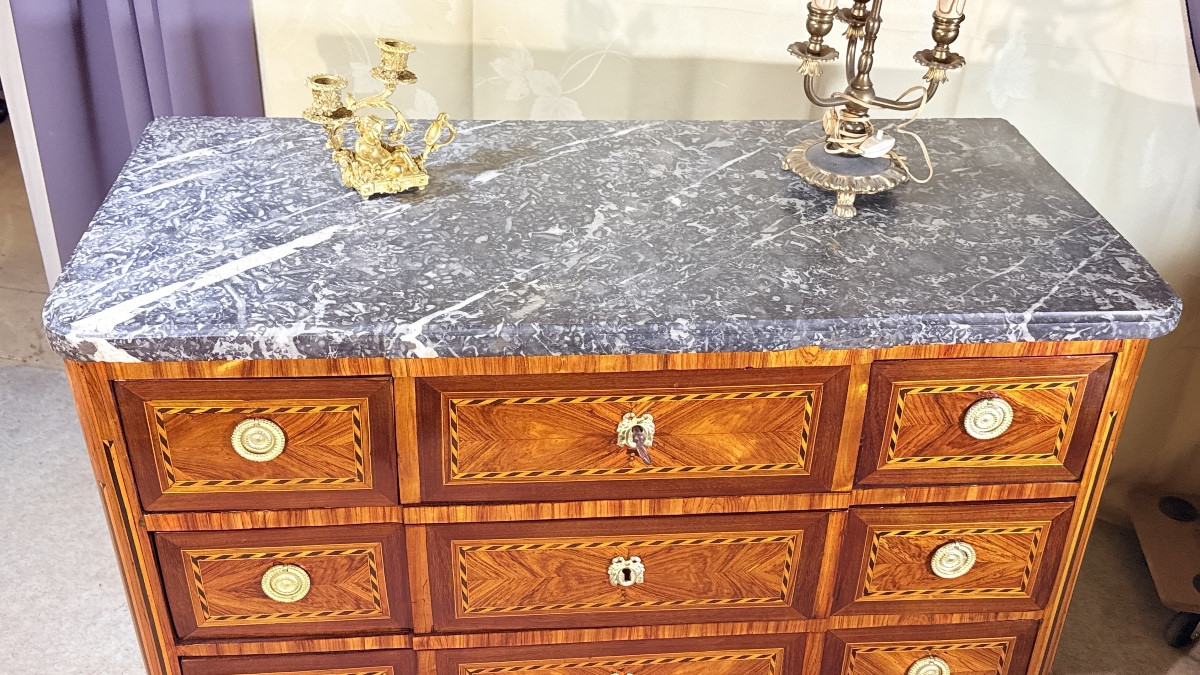 Commode Louis XVI , Époque XVIIIe Siècle -photo-3