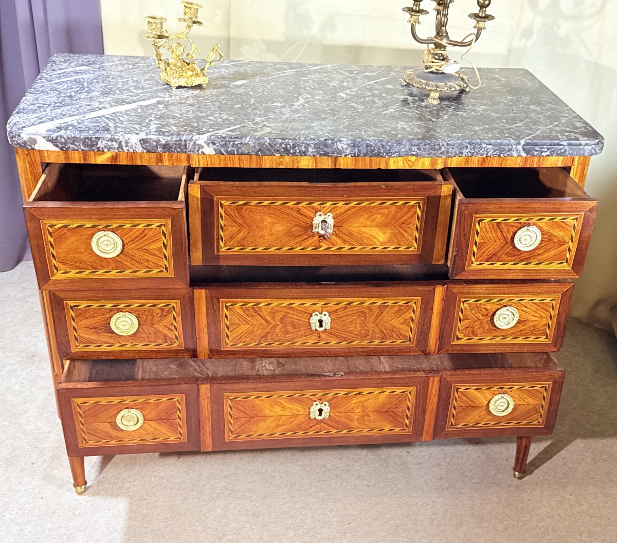 Commode Louis XVI , Époque XVIIIe Siècle -photo-5