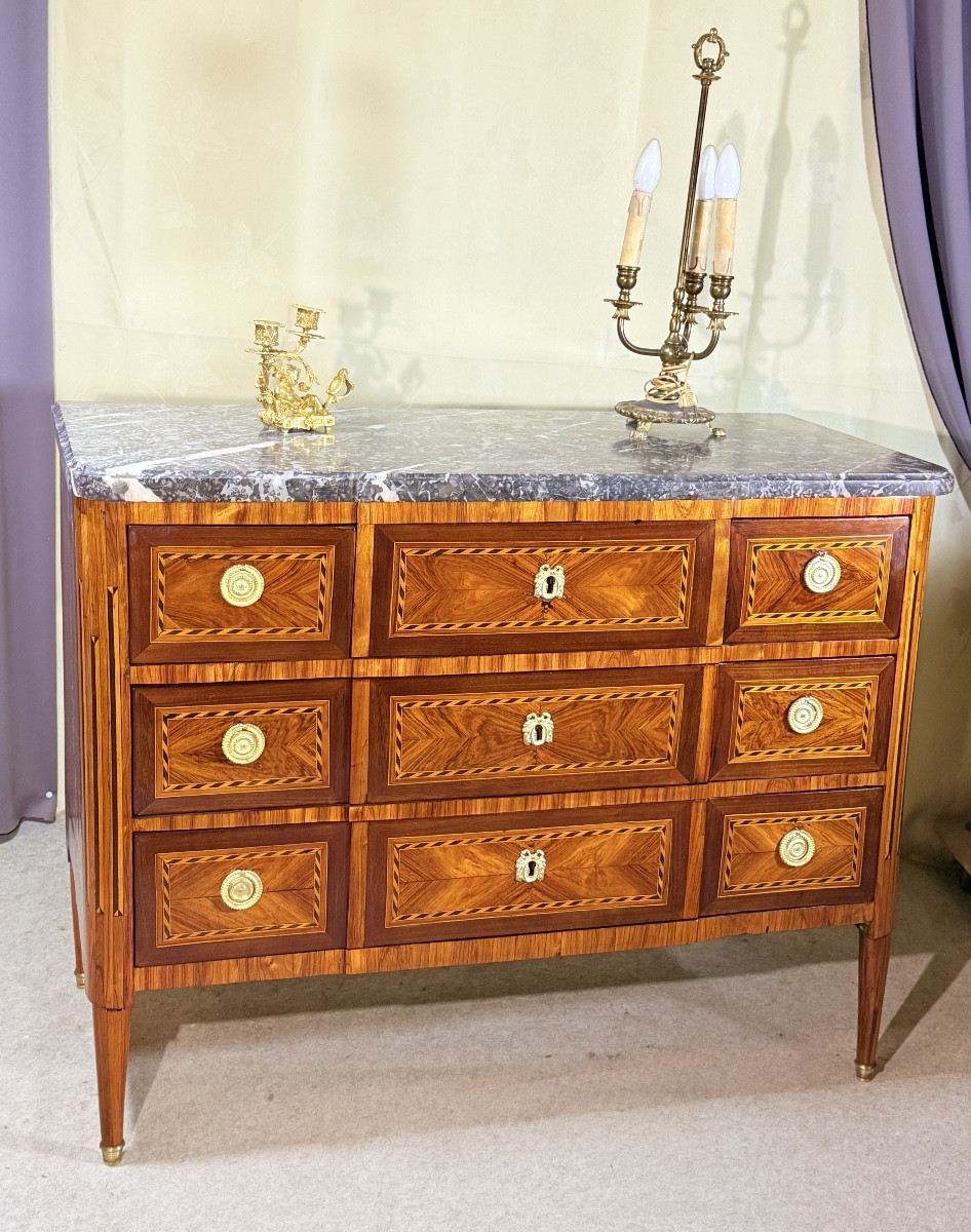 Commode Louis XVI , Époque XVIIIe Siècle -photo-7