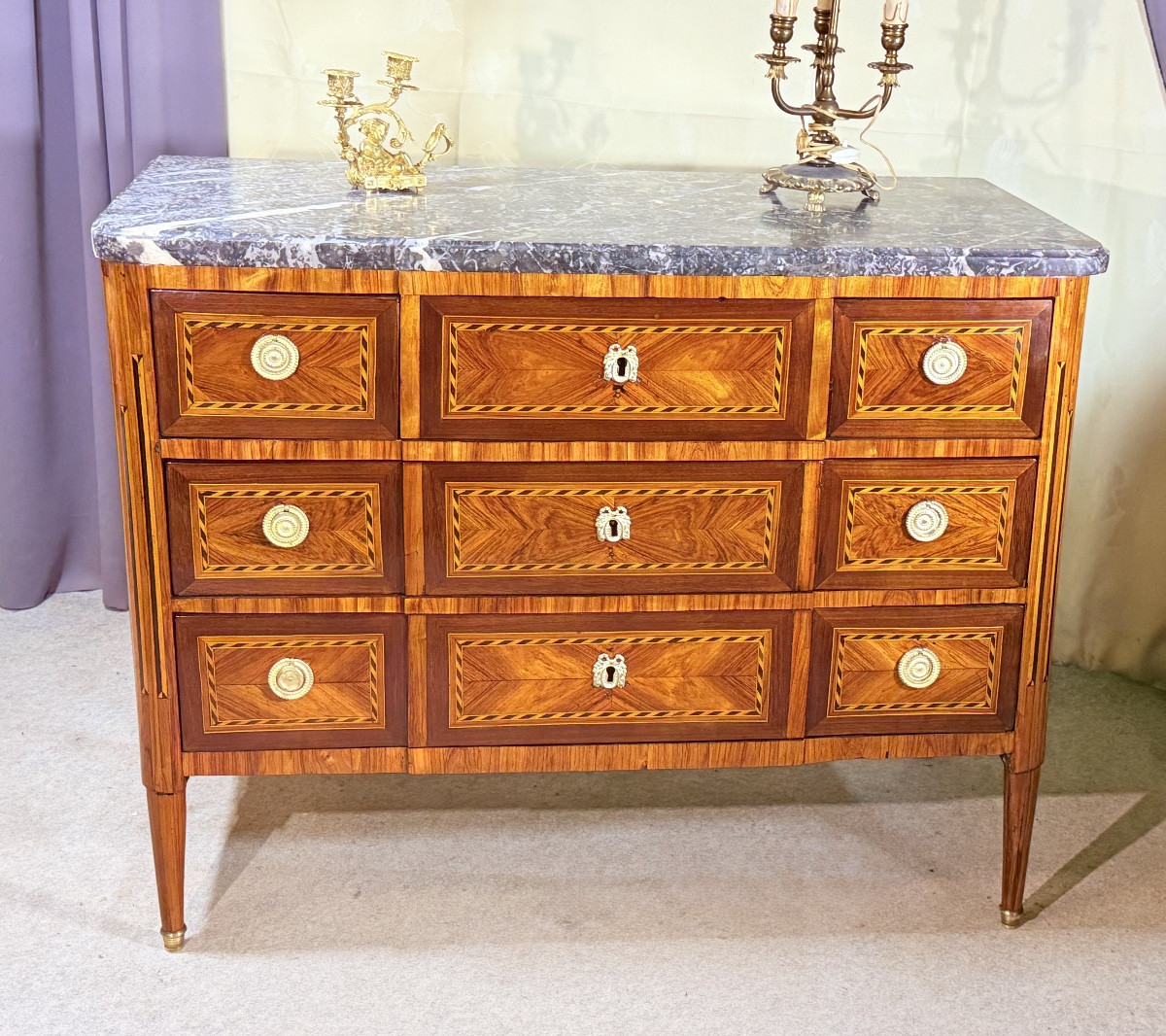 Commode Louis XVI , Époque XVIIIe Siècle -photo-8