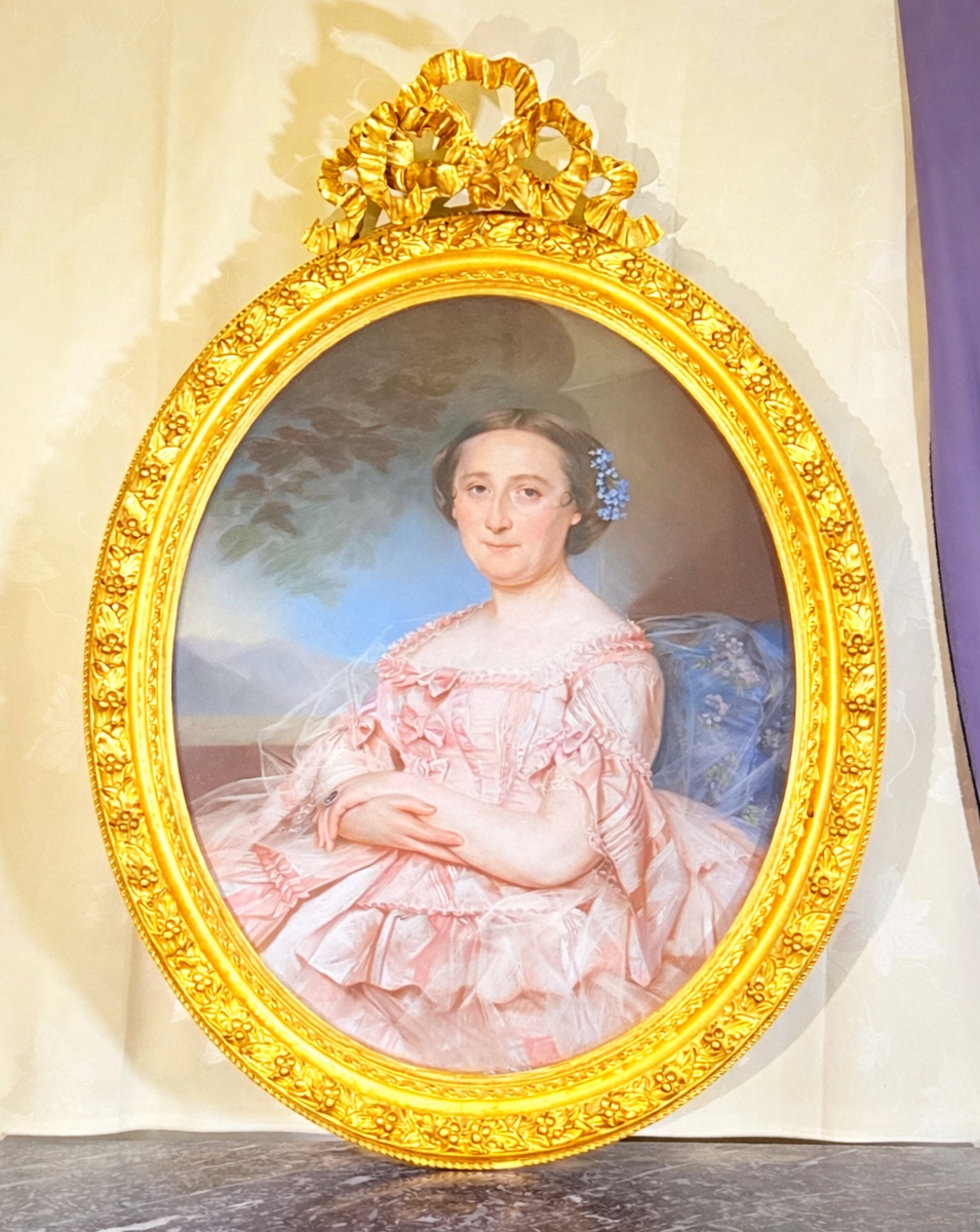 Pastel Signed Amélie Fayolle (1826-1880), 19th Century 