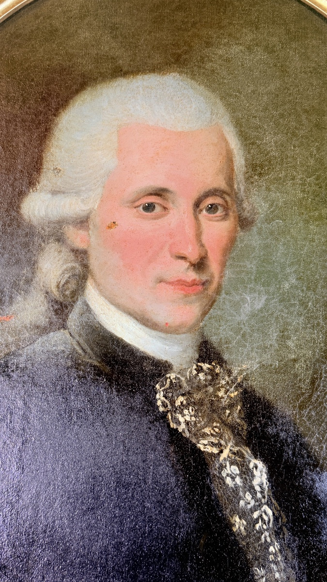 Portrait , École Française , d’Epoque XVIIIe , -photo-2
