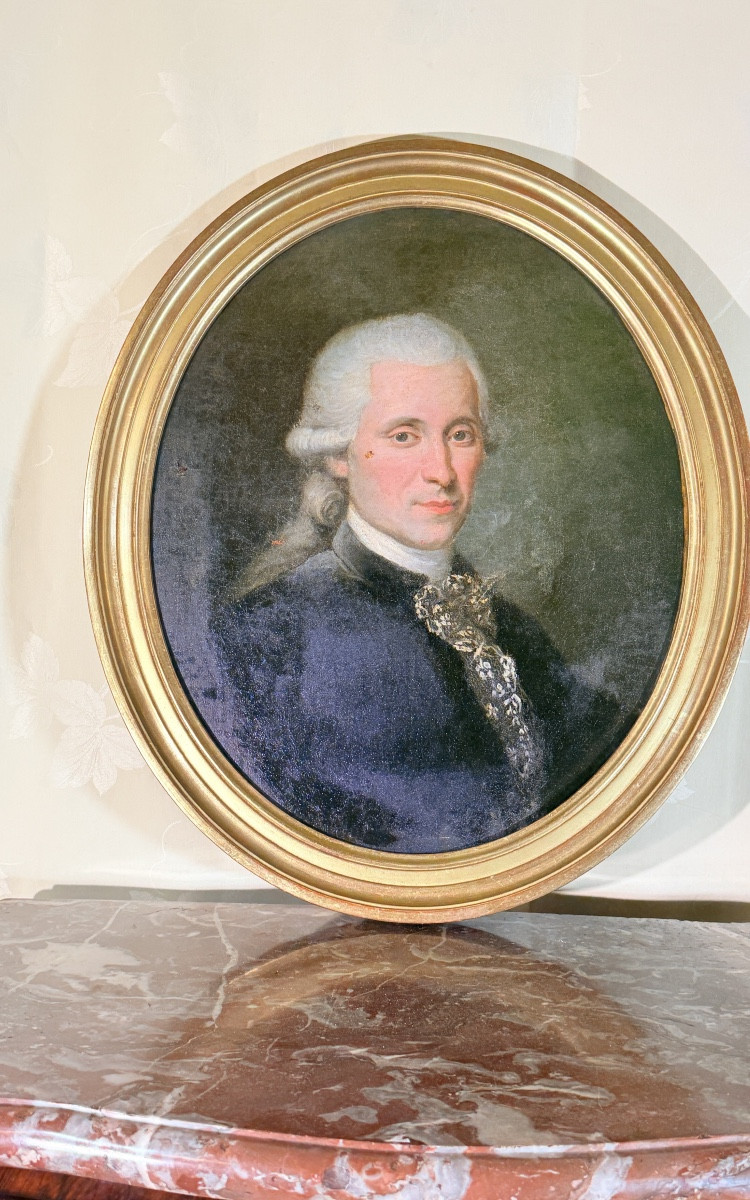 Portrait , École Française , d’Epoque XVIIIe , -photo-6