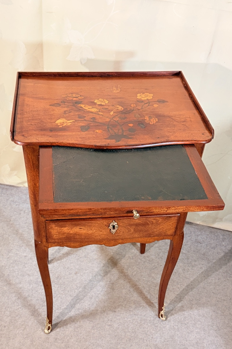 Chiffonnière Louis XV en Merisier , Époque XVIIIe Siècle -photo-2