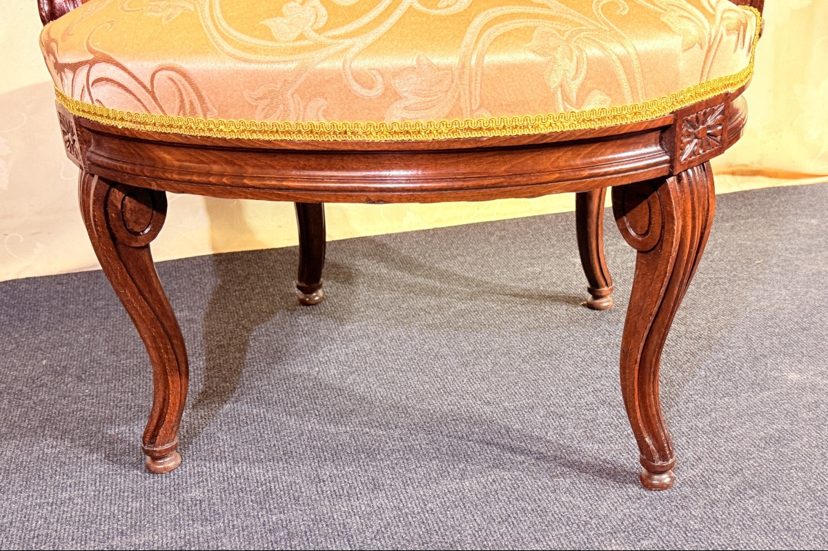 Armchair Stamped G. Iacob, Model Delivered To The Count Of Artois, 18th Century -photo-4