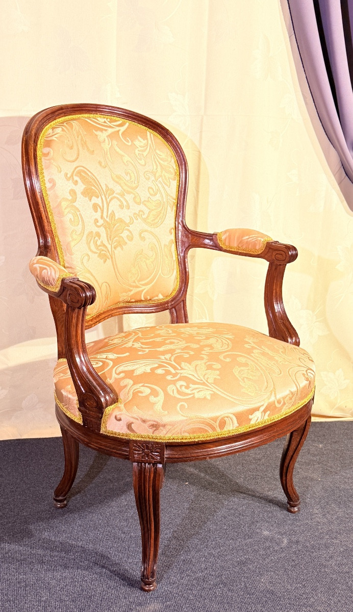 Armchair Stamped G. Iacob, Model Delivered To The Count Of Artois, 18th Century -photo-4