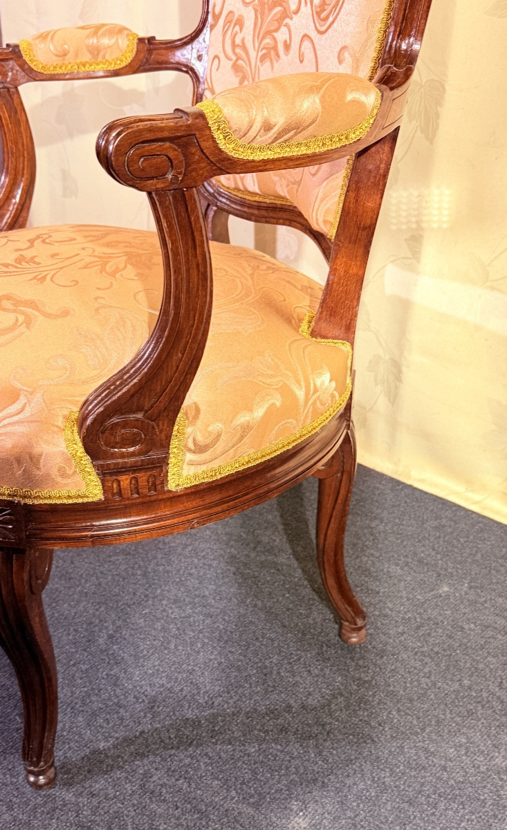 Armchair Stamped G. Iacob, Model Delivered To The Count Of Artois, 18th Century -photo-5