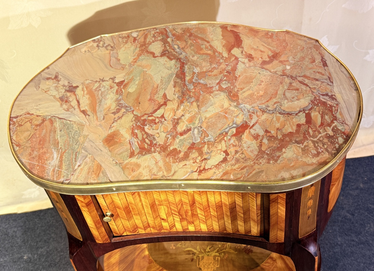 Living Room Table, Stamped Pierre Roussel, 18th Century -photo-2