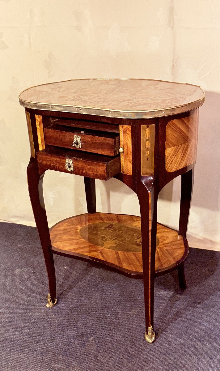 Living Room Table, Stamped Pierre Roussel, 18th Century -photo-4