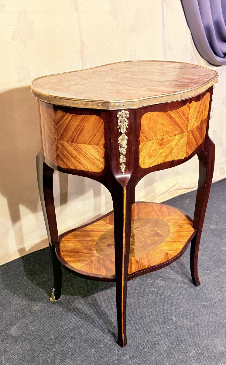 Living Room Table, Stamped Pierre Roussel, 18th Century -photo-5