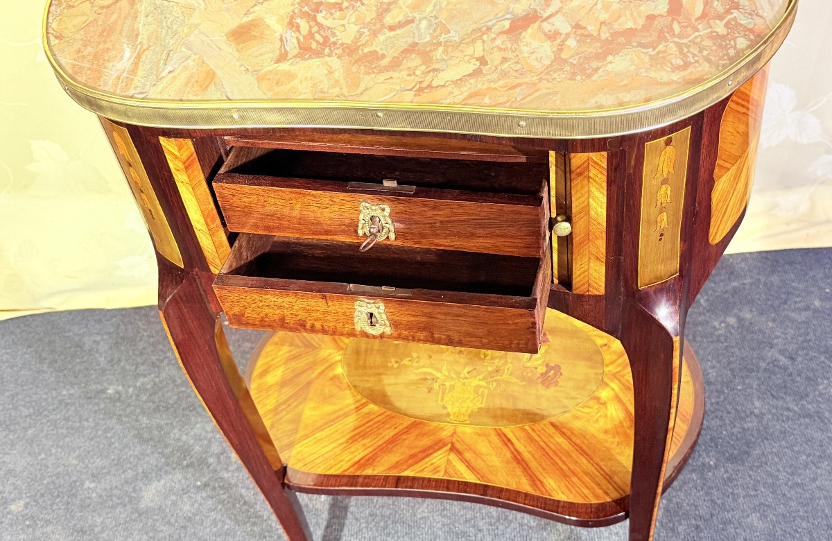 Living Room Table, Stamped Pierre Roussel, 18th Century -photo-8