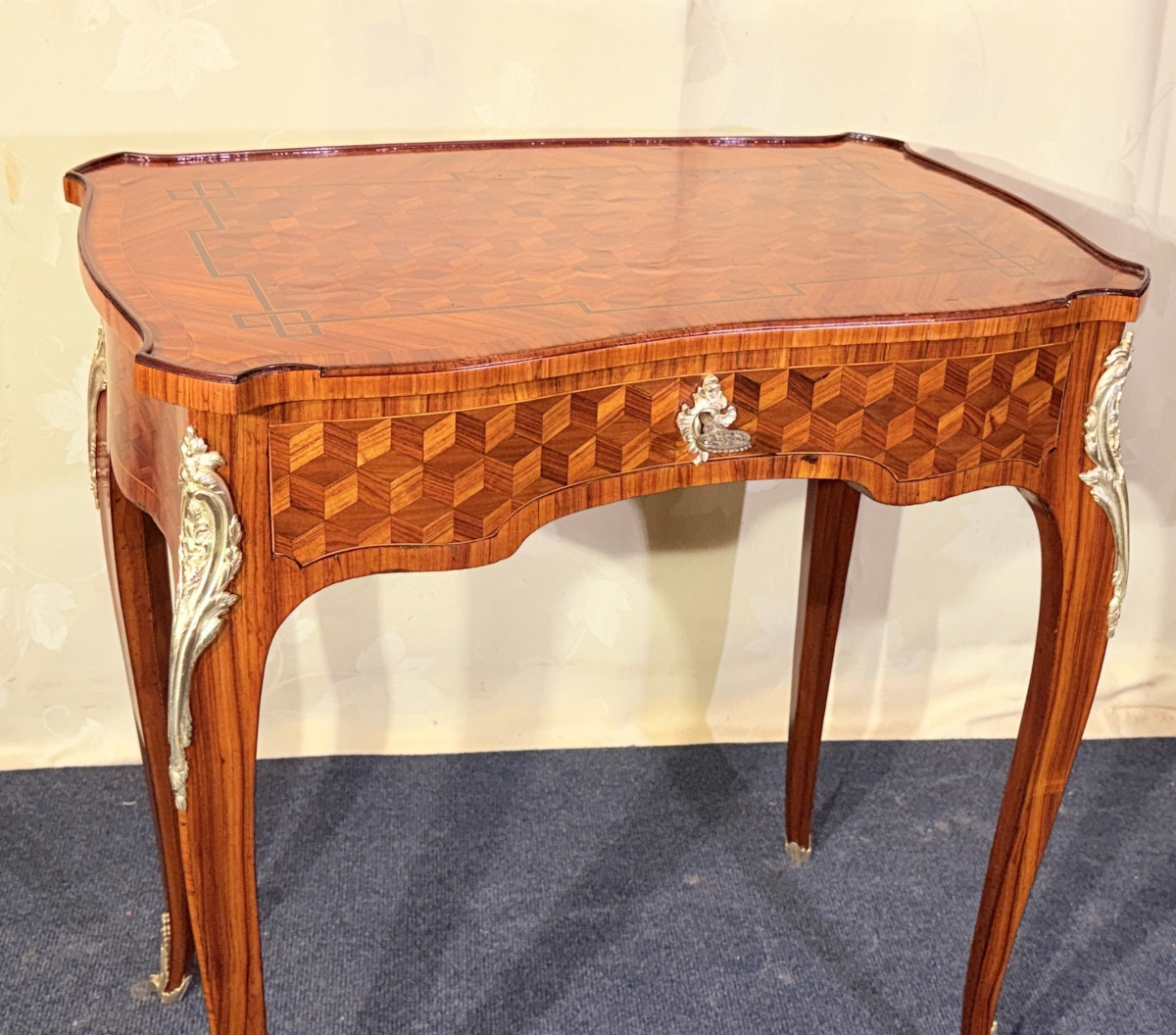 Louis XV Style Side Table, 18th Century 