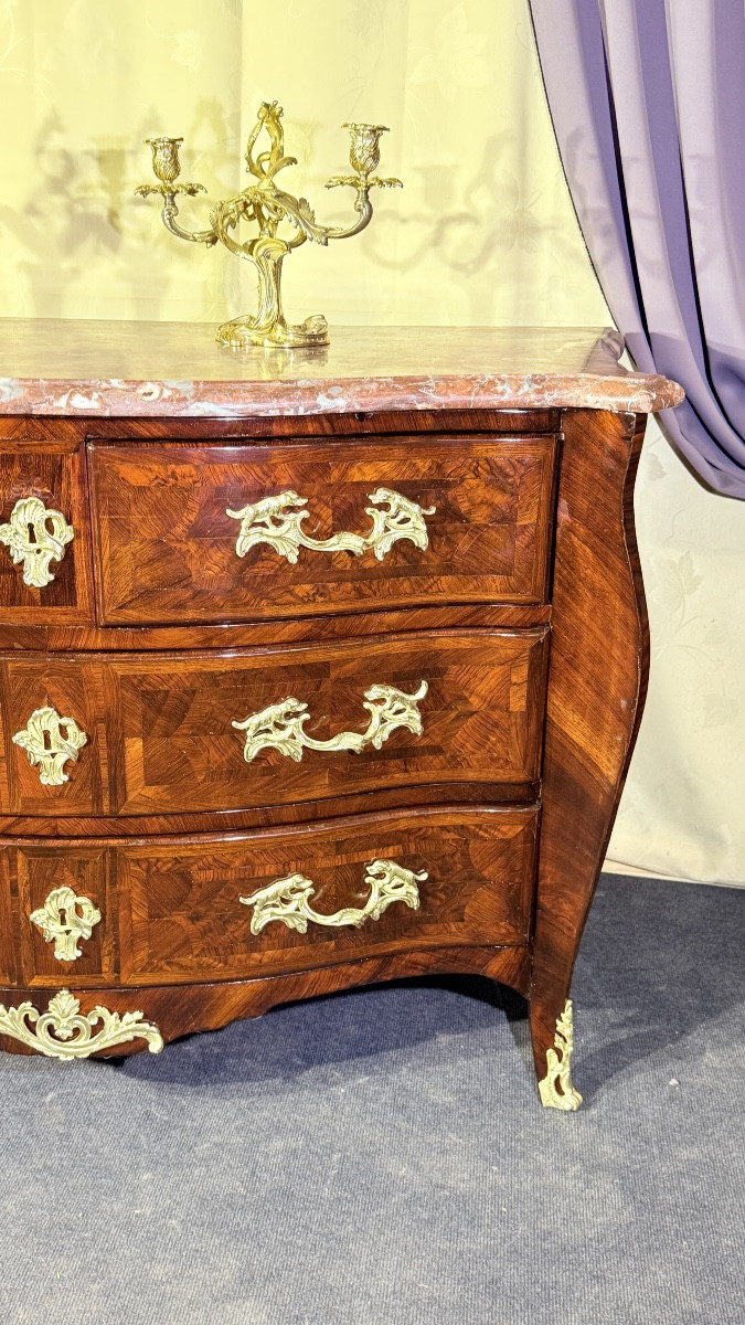Louis XV Style Bombé Commode, 18th Century -photo-2