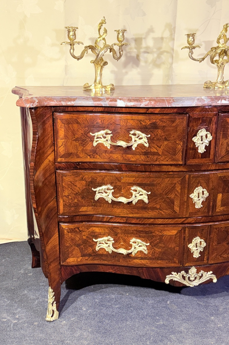 Louis XV Style Bombé Commode, 18th Century -photo-3