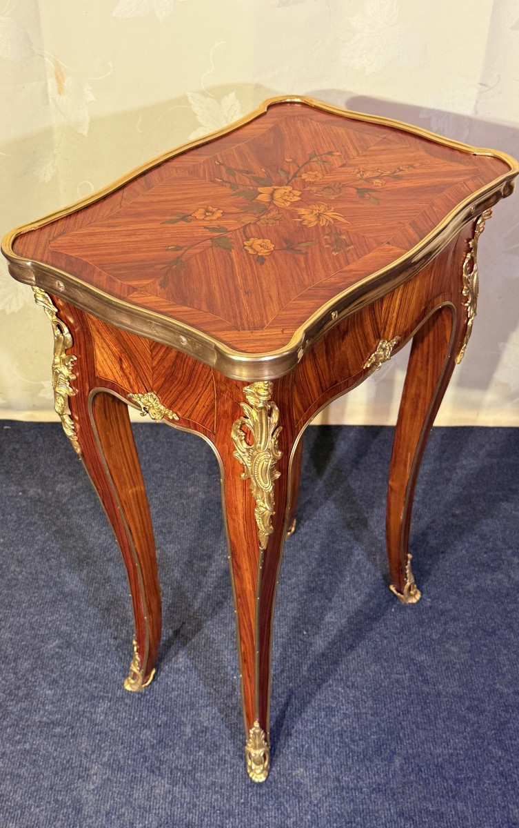 Table De Salon Louis XV , I. Dubois , Bronzes C Couronné , époque XVIIIe-photo-3