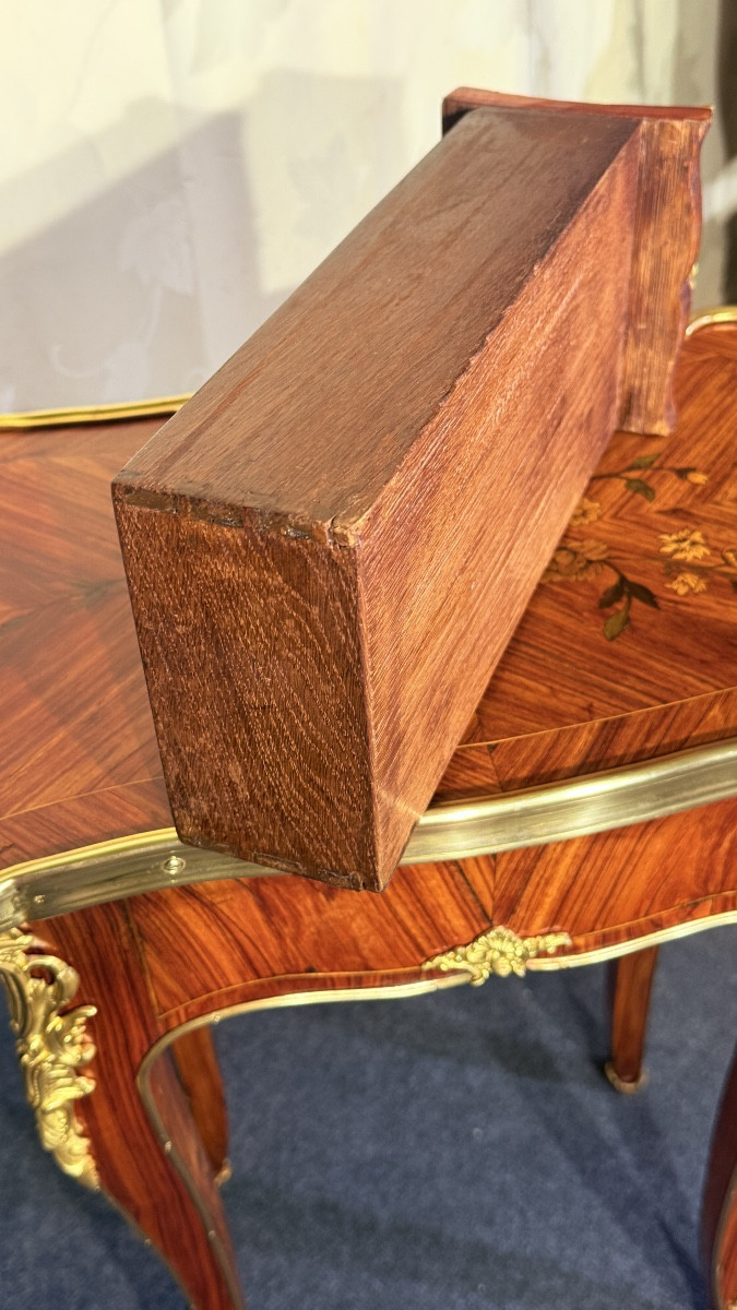 Table De Salon Louis XV , I. Dubois , Bronzes C Couronné , époque XVIIIe-photo-4