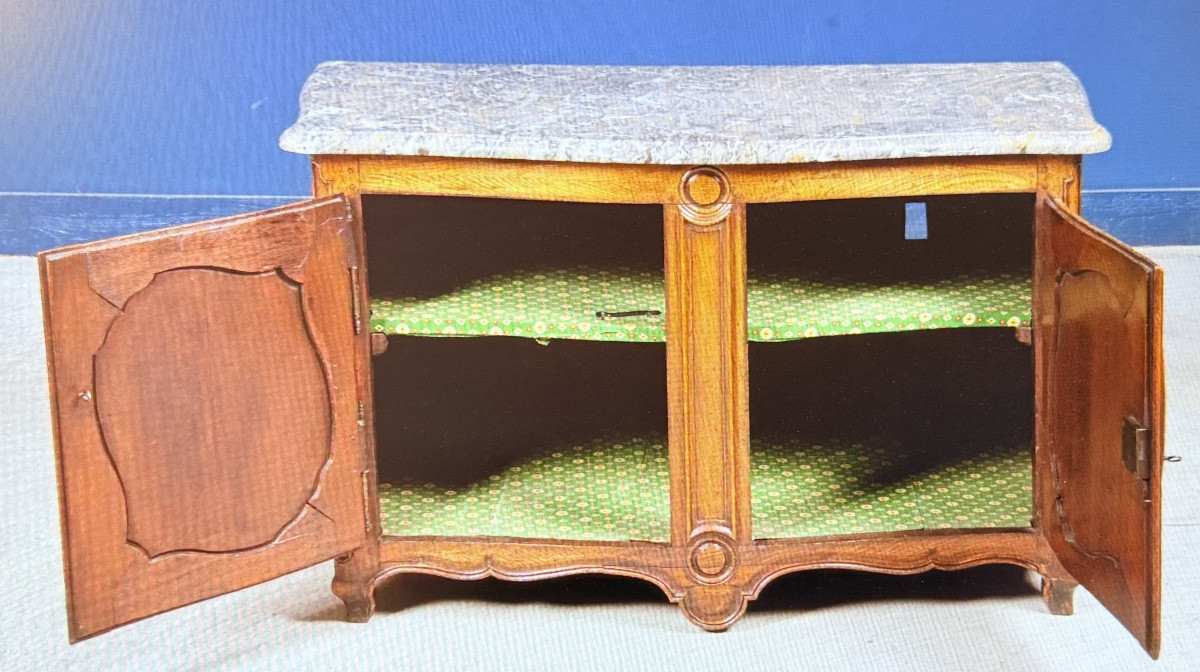 Buffet De Chasse Louis XV , Stamped Nicolas Duval , XVIIIth Century-photo-3