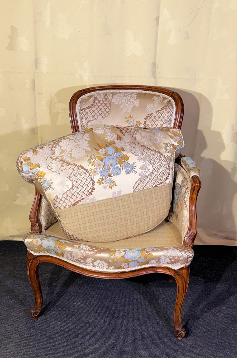 Bergère à Coussin , Estampillée Nicolas Quinibert Foliot ,Époque XVIIIe Siècle -photo-3
