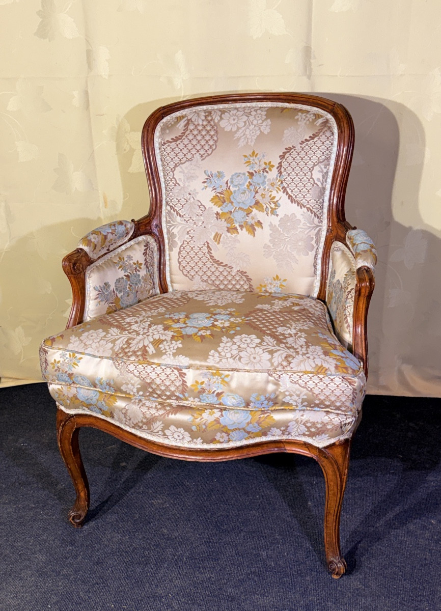 Bergère à Coussin , Estampillée Nicolas Quinibert Foliot ,Époque XVIIIe Siècle -photo-4