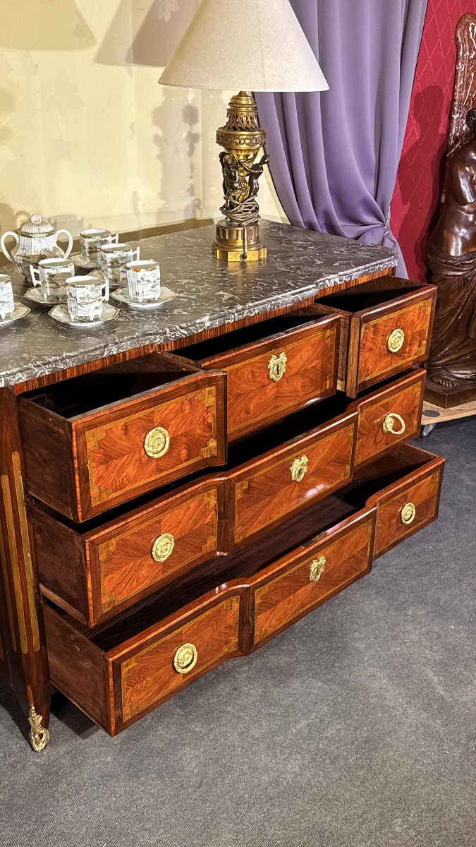 Transitional Chest Of Drawers. 18th Century-photo-4