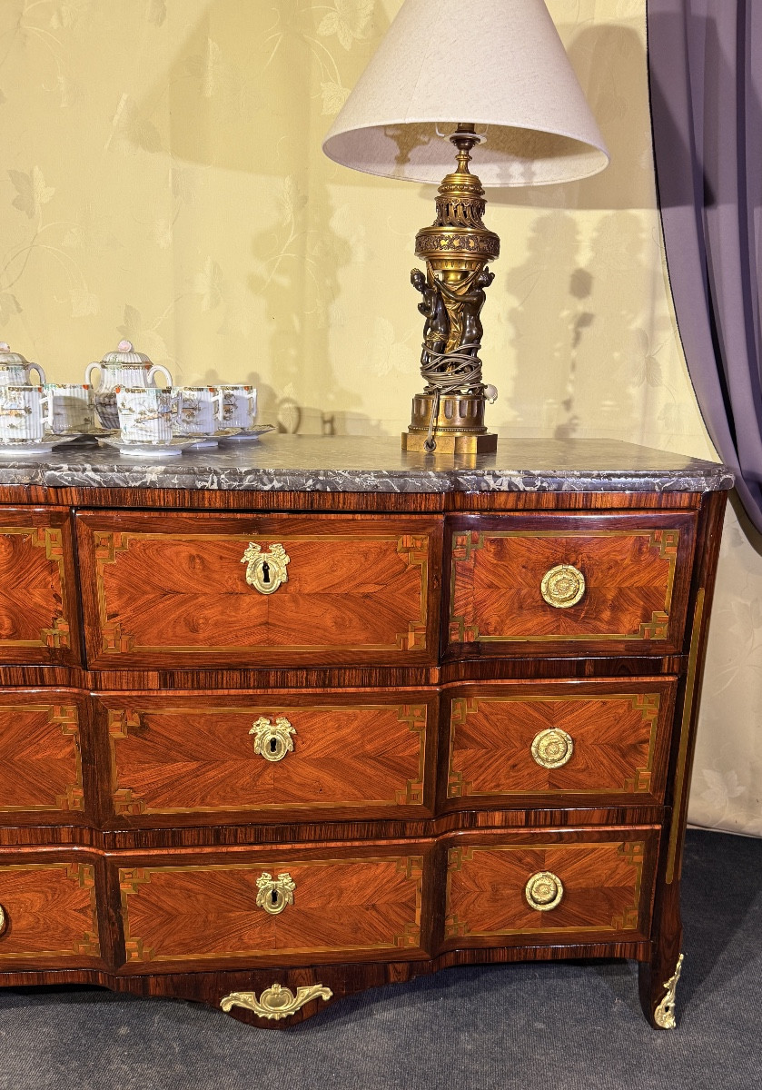 Transitional Chest Of Drawers. 18th Century-photo-8