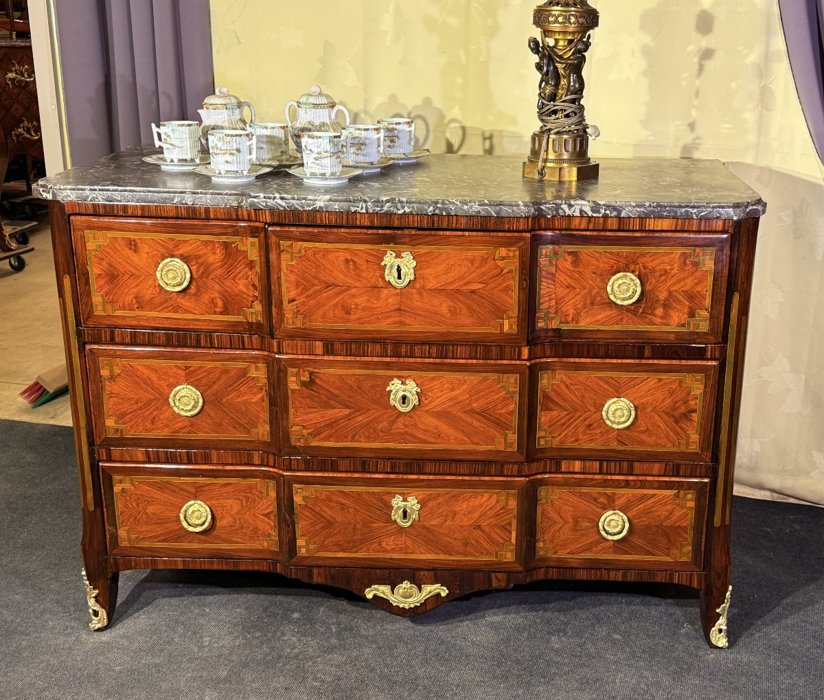 Transitional Chest Of Drawers. 18th Century