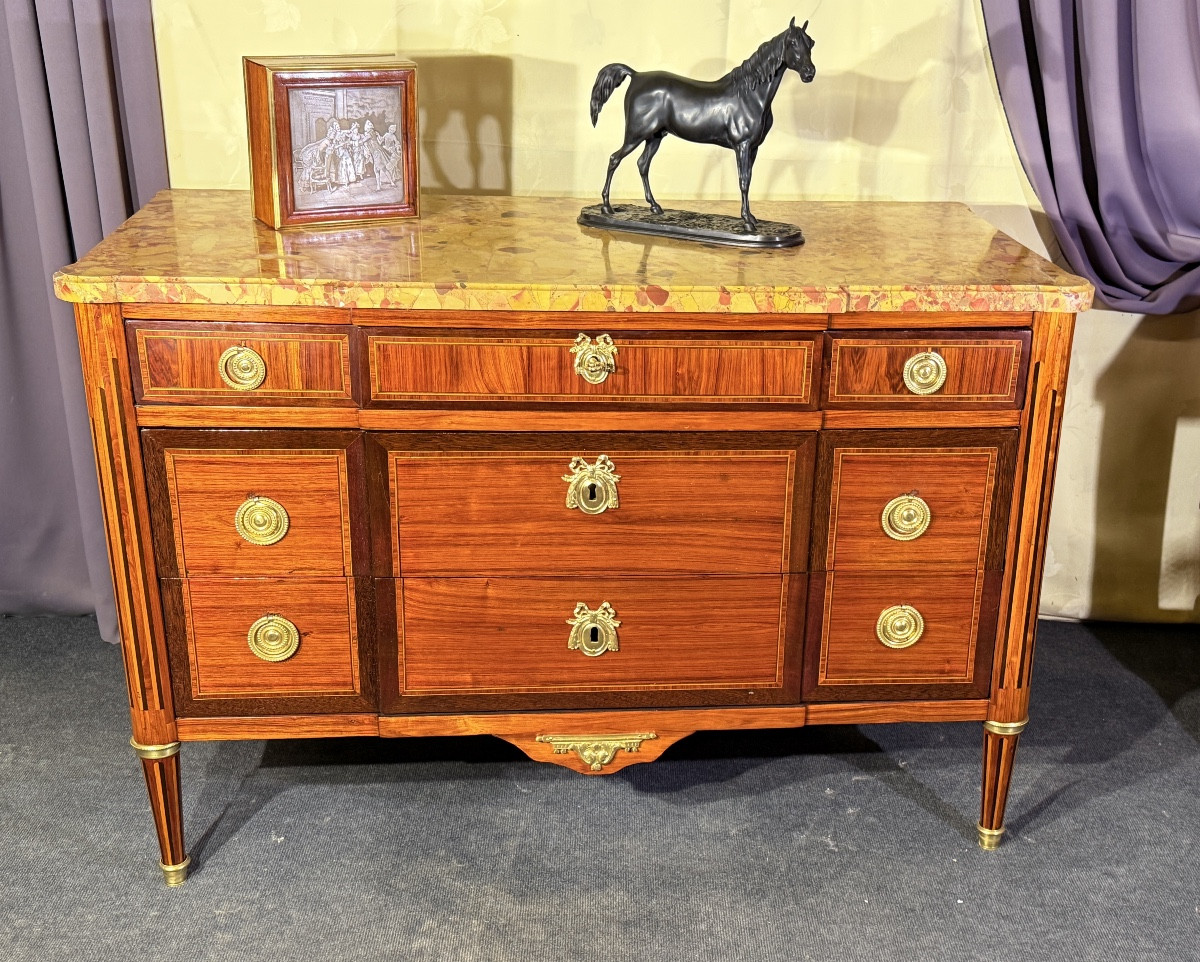 Commode Louis XVI , Époque XVIIIe Siècle -photo-3