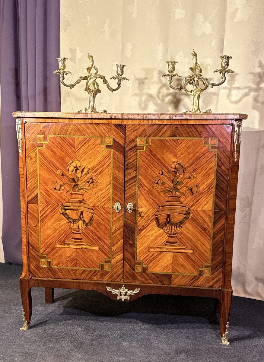 Buffet À 2 Vantaux , Époque Transition , XVIIIe Siècle 