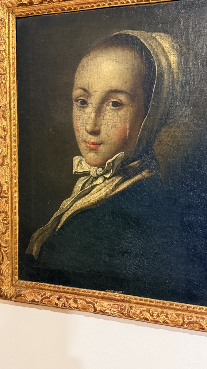 Portrait de Femme , Époque fin XVIIe , début XVIIIe -photo-2