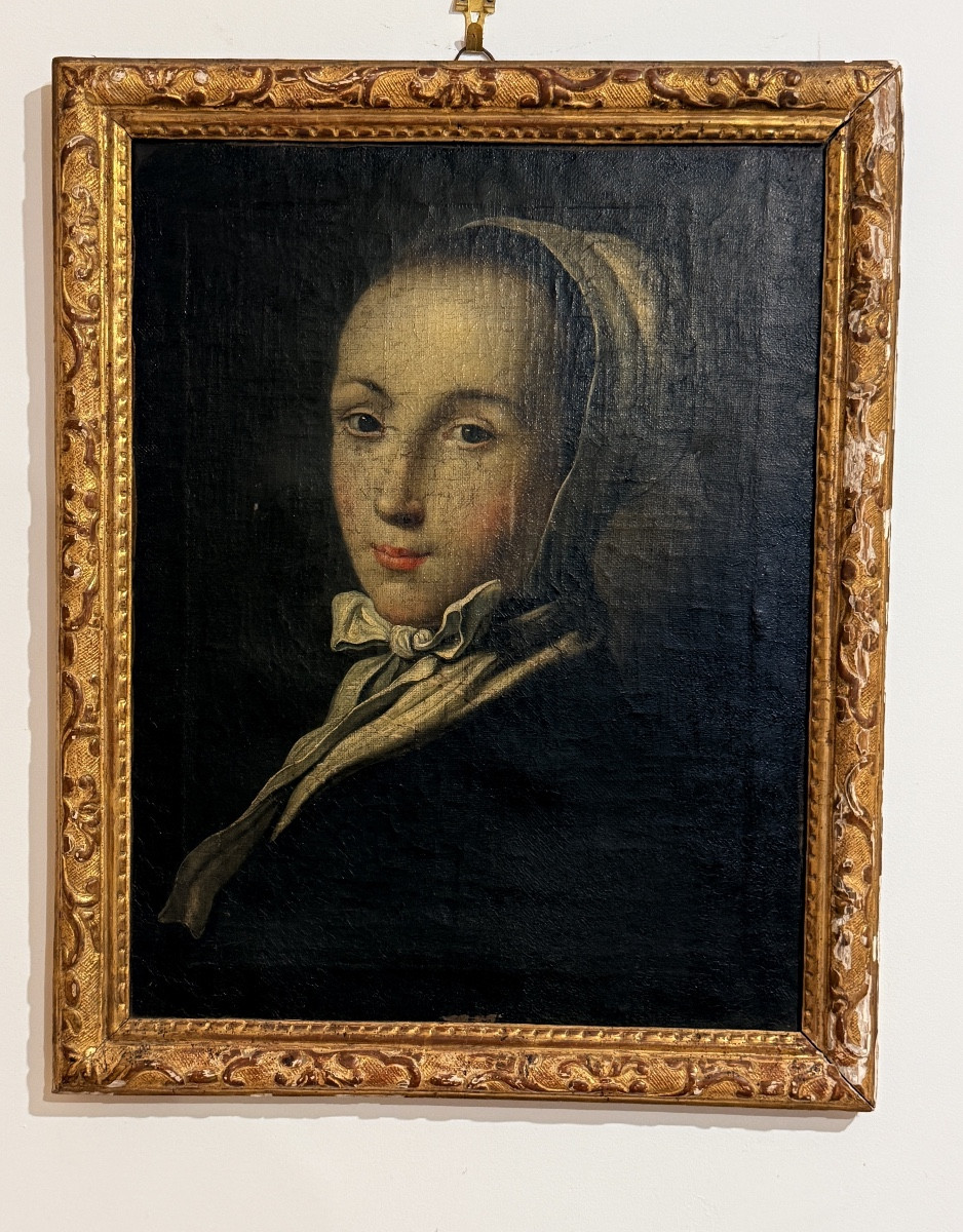 Portrait de Femme , Époque fin XVIIe , début XVIIIe -photo-4