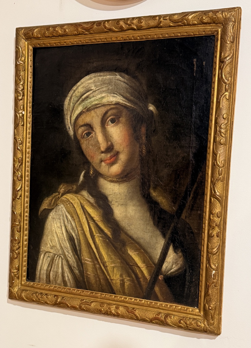 Portrait de Femme , Époque fin XVIIe , début XVIIIe Siècle -photo-1