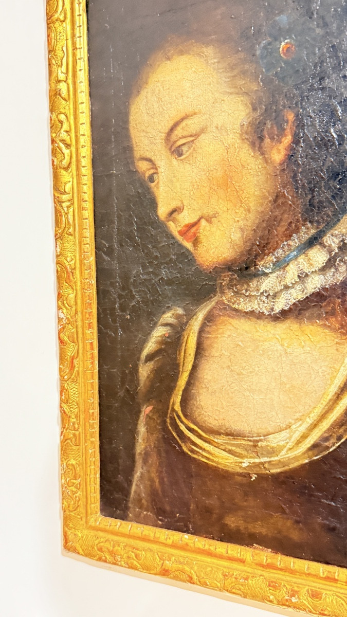 Portrait Of A Woman , Late 18th , Early 18th Century-photo-1