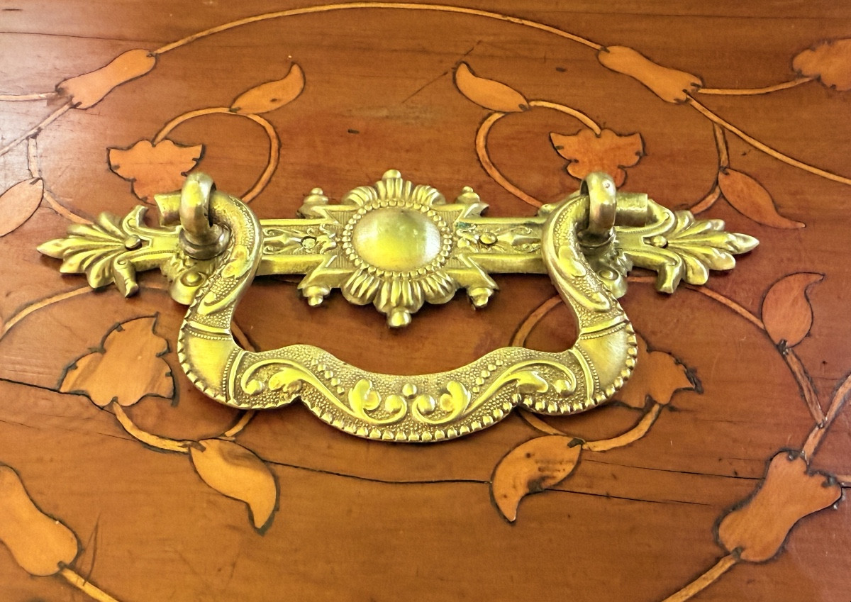 Coffret en Marqueterie de Fleurs , Époque XVIIIe Siècle -photo-4