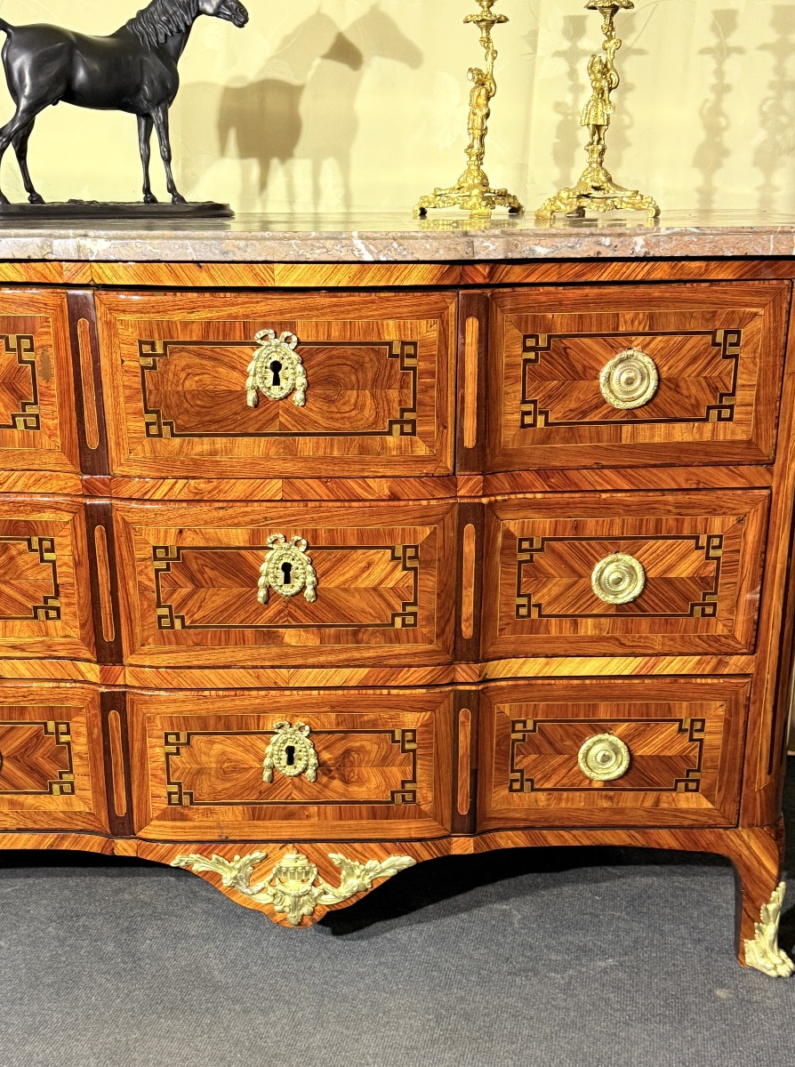 Commode À Ressaut , Époque Transition , XVIIIe Siècle -photo-3