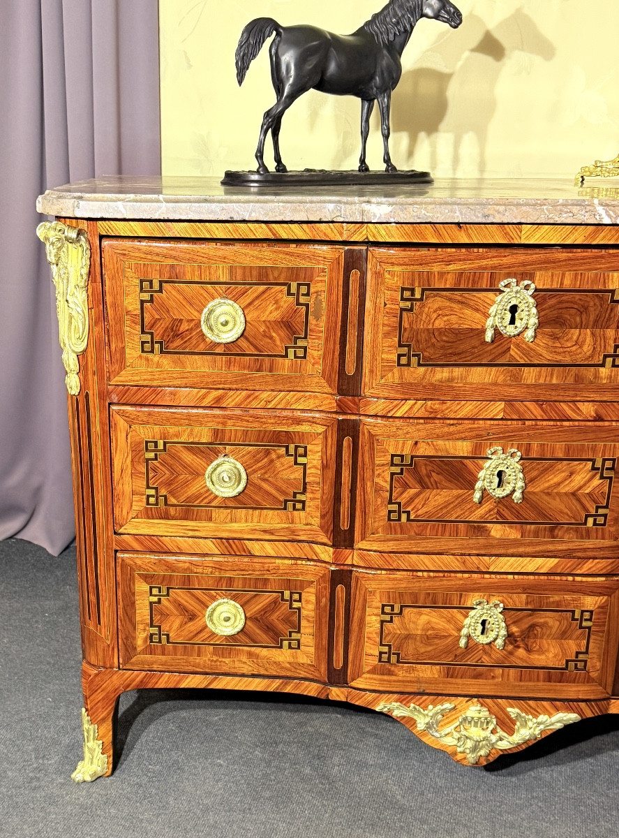 Commode À Ressaut , Époque Transition , XVIIIe Siècle -photo-6