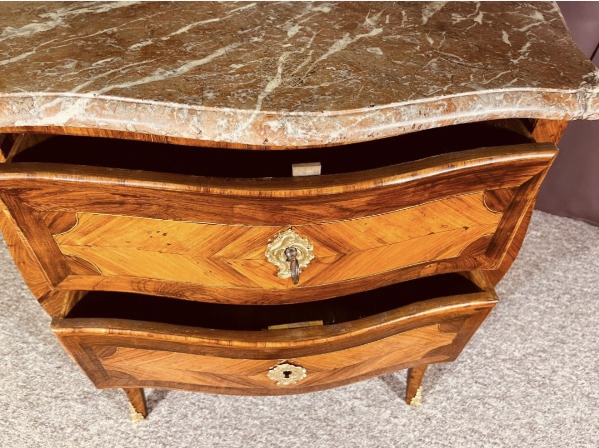 Chest Of Drawers Stamped Lapie , 18th Century-photo-2
