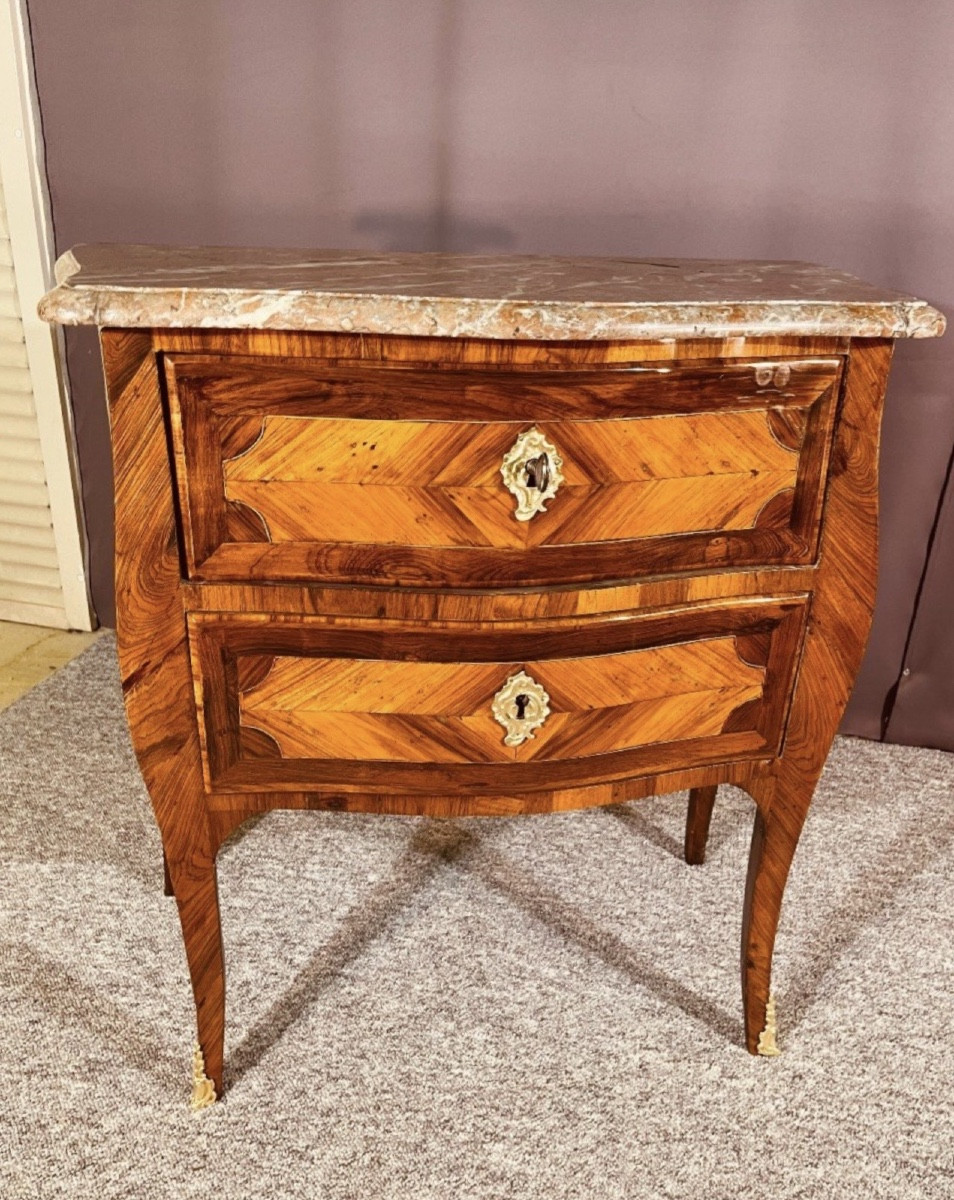 Chest Of Drawers Stamped Lapie , 18th Century-photo-1