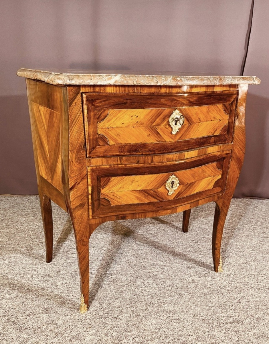 Chest Of Drawers Stamped Lapie , 18th Century-photo-3