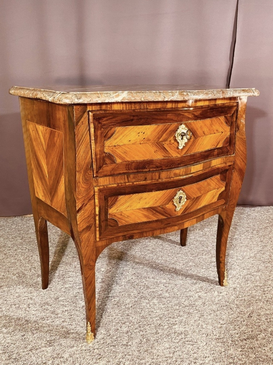 Chest Of Drawers Stamped Lapie , 18th Century
