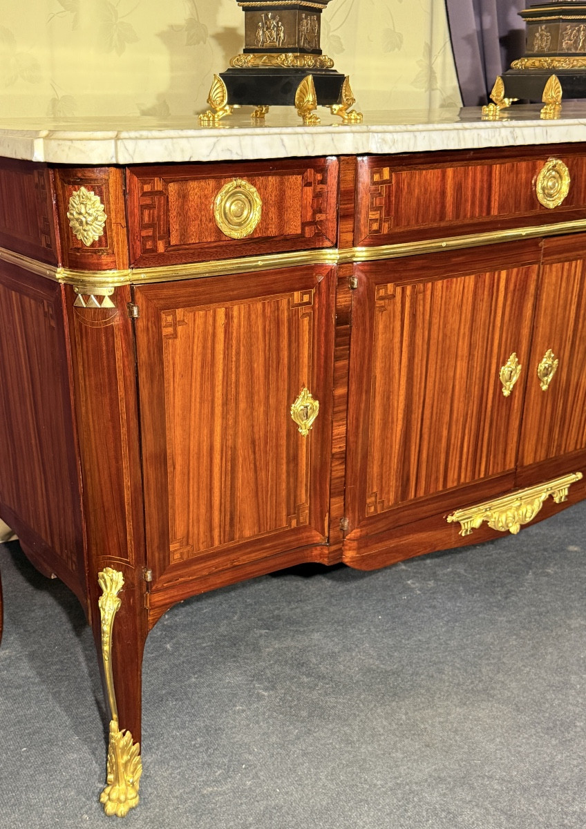 Chest Of Drawers Stamped J.f. Dubut , 18th Century-photo-2
