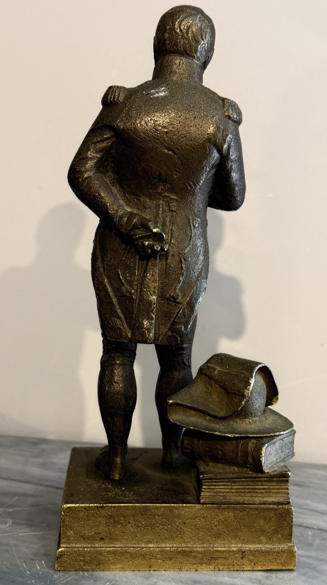 Statue Napoleon Bonaparte En Pied , Antique Bronze-photo-4