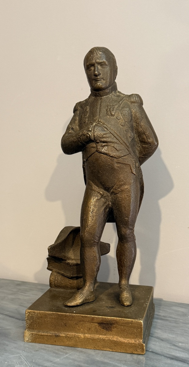 Statue Napoleon Bonaparte En Pied , Antique Bronze