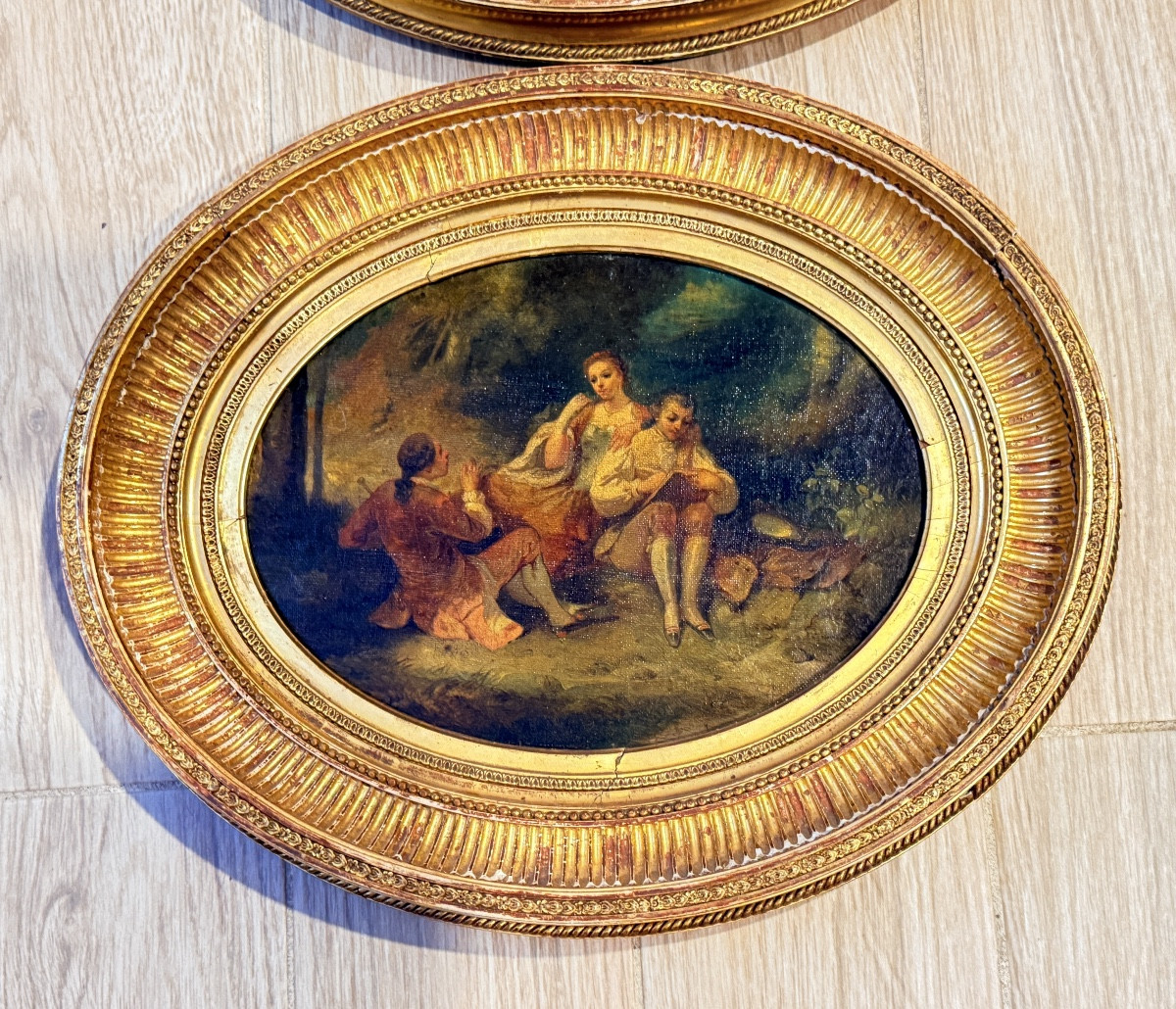 Pair Of Pendants : Lanfant De Metz ( 1814-1892 )-photo-4